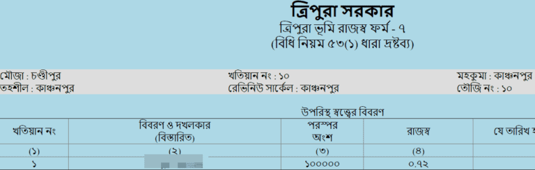 khatian number check online odisha