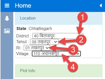 select-district,tehsil-village